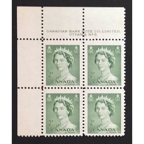 Canada 326 Plate Block UR No. 5 F-VF MH