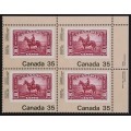 Canada 911 Plate Block UR VF MNH