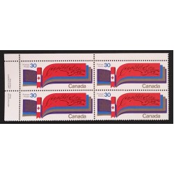 Canada 916 Plate Block UL VF MNH