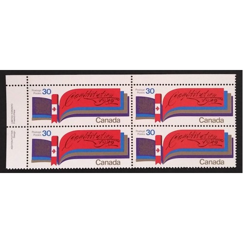 Canada 916 Plate Block UL VF MNH