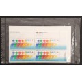 Canada 1805 Inscription Blocks Matched Set VF MNH (Unopened)