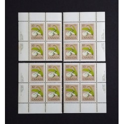 Canada 711 Plate Blocks Matched Set No. 1 VF MNH