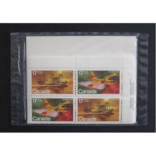 Canada 844a Inscription Blocks Matched Set VF MNH (Unopened)