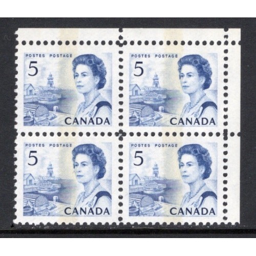 Canada 458piii Corner Block UR VF MNH