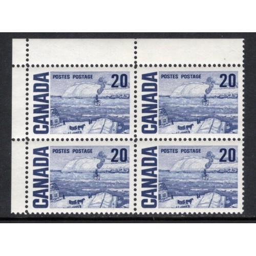 Canada 464 Corner Block UL VF MNH