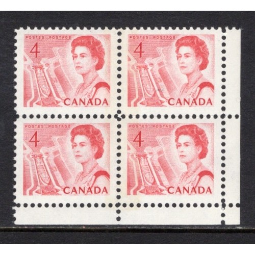 Canada 457pv Corner Block LR VF MNH