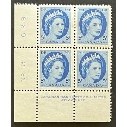 Canada 341 Plate Block LL No. 3 F-VF MH