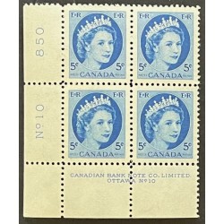 Canada 341 Plate Block LL No. 10 VF MNH