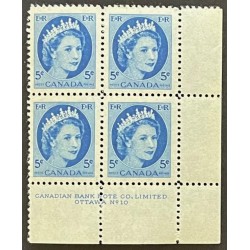 Canada 341 Plate Block LR No. 10 VF MNH