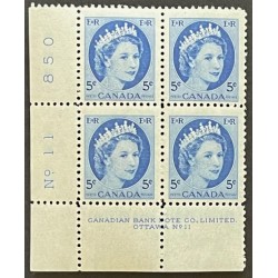 Canada 341 Plate Block LL No. 11 F MH