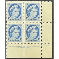 Canada 341 Plate Block LR No. 12 VF MNH