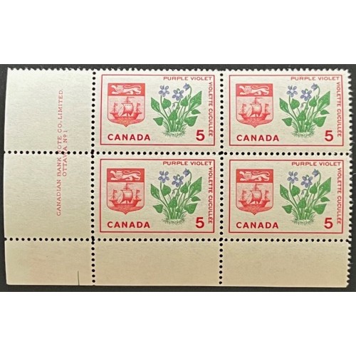 Canada 421 Plate Block LL No. 1 VF MNH