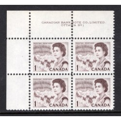 Canada 454 Plate Block UL No. 1 VF MNH