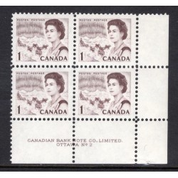 Canada 454i Plate Block LR No. 2 VF MH