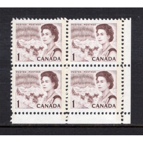 Canada 454piii Corner Block LR VF MNH
