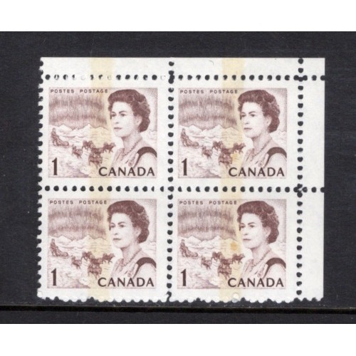 Canada 454piv Corner Block UR VF MNH