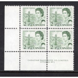 Canada 455 Plate Block LL No. 1 VF MNH