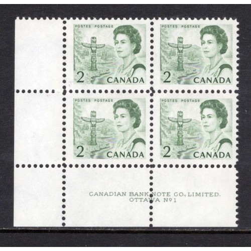 Canada 455 Plate Block LL No. 1 VF MNH