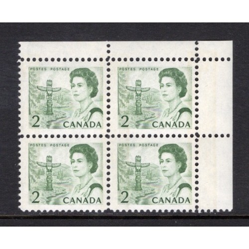 Canada 455p Corner Block UR VF MNH