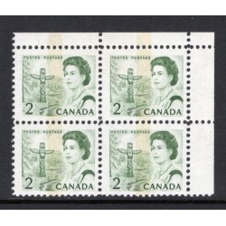 Canada 455pii Corner Block UR VF MNH