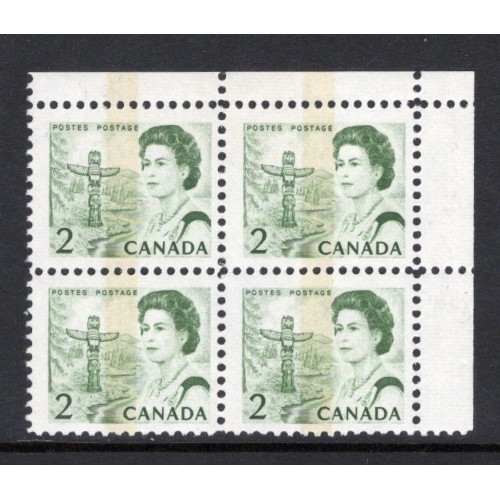 Canada 455pii Corner Block UR VF MNH