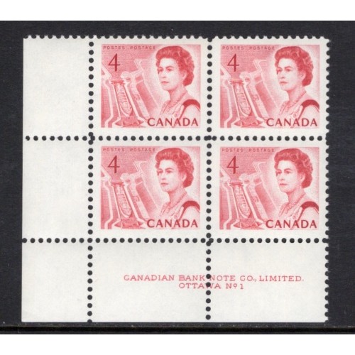 Canada 457i Plate Block LL No. 1 VF MNH