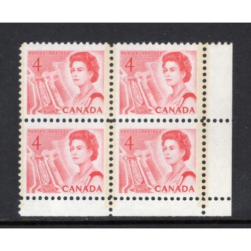 Canada 457piv Corner Block LR VF MNH