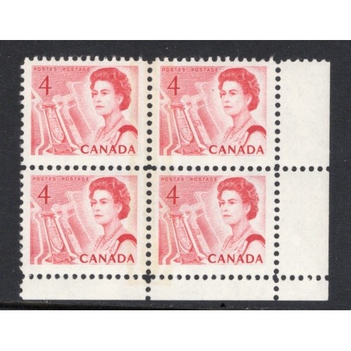 Canada 457pv Corner Block LR VF MNH