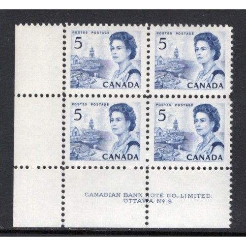 Canada 458 Plate Block LL No. 3 VF MNH