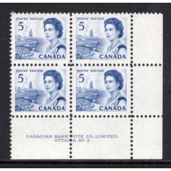 Canada 458 Plate Block LR No. 3 VF MNH