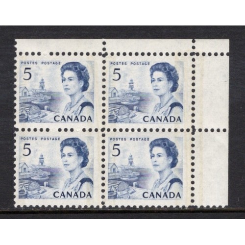 Canada 458p Corner Block UR VF MNH