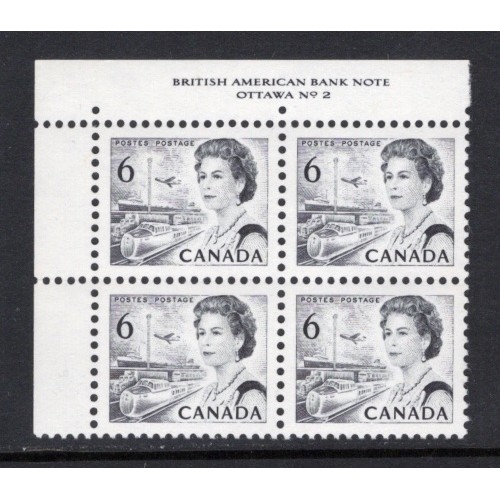 Canada 460i Plate Block UL No. 2 VF MNH