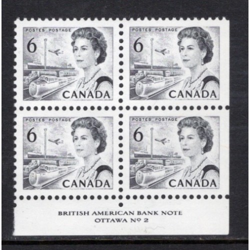 Canada 460i Plate Block LR No. 2 VF MNH