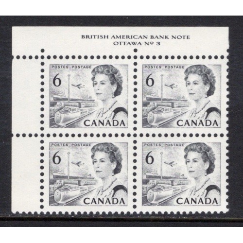 Canada 460i Plate Block UL No. 3 VF MNH