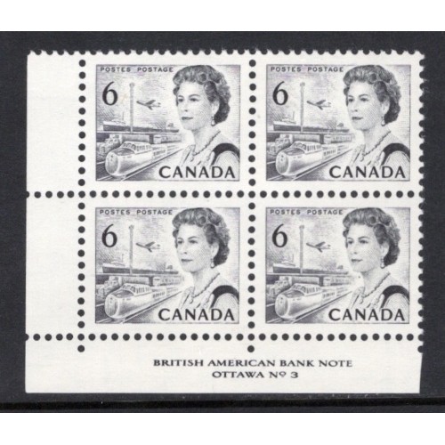 Canada 460i Plate Block LL No. 3 VF MNH