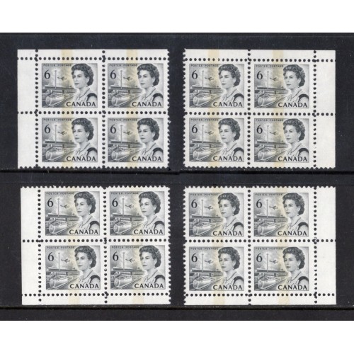 Canada 460fp Corner Blocks Matched Set VF MNH
