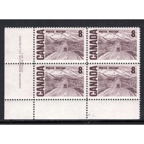 Canada 461 Plate Block LL No. 1 VF MNH
