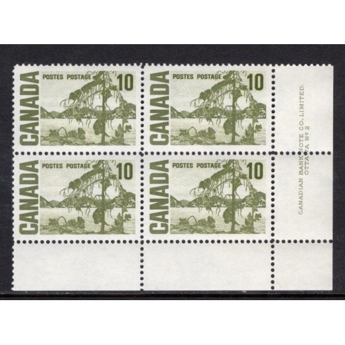 Canada 462 Plate Block LR No. 2 VF MNH
