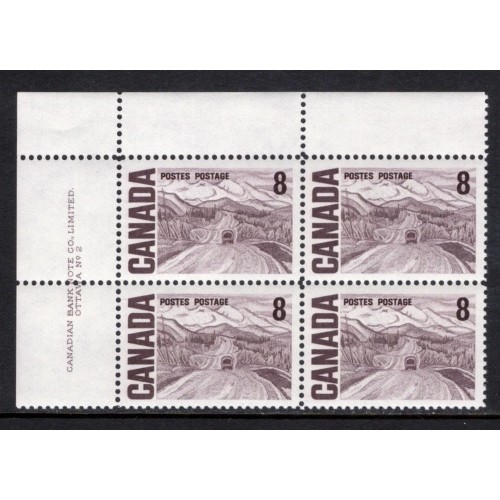 Canada 463 Plate Block UL No. 2 VF MNH