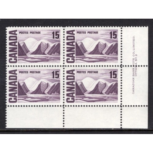 Canada 463 Plate Block LR No. 2 VF MNH
