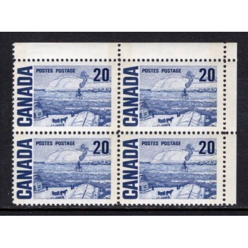 Canada 464p Corner Block UR VF MNH