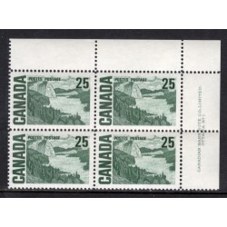Canada 465 Plate Block UR No. 1 VF MNH