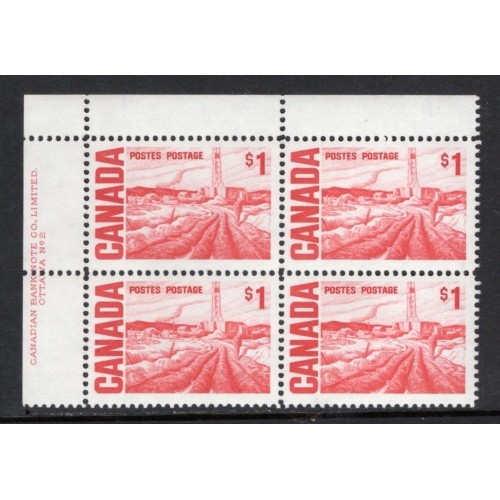 Canada 465Biii Plate Block UL No. 2 VF MNH