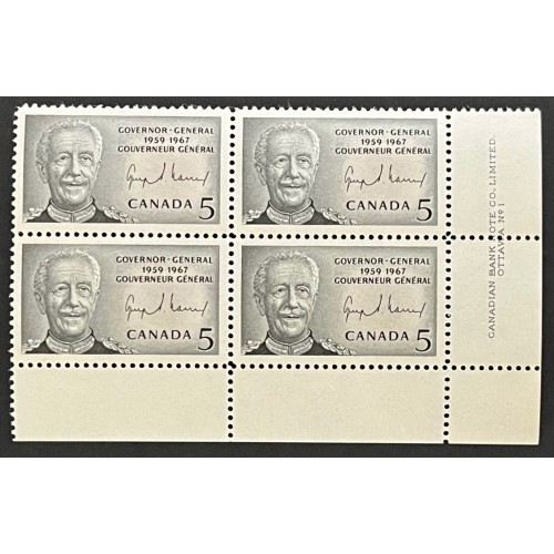 Canada 474 Plate Block LR No. 1 VF MNH