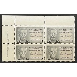 Canada 474 Plate Block UL No. 1 VF MNH