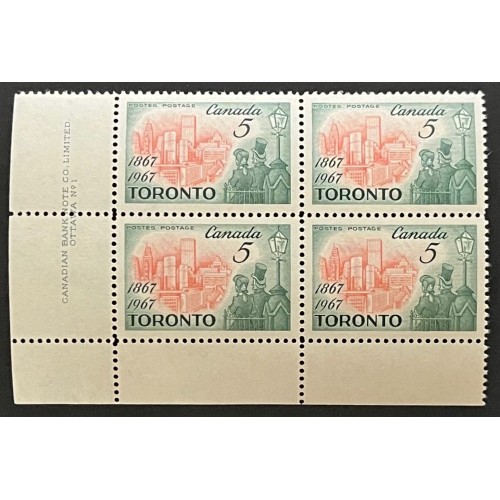 Canada 475i Plate Block LL No. 1 VF MNH