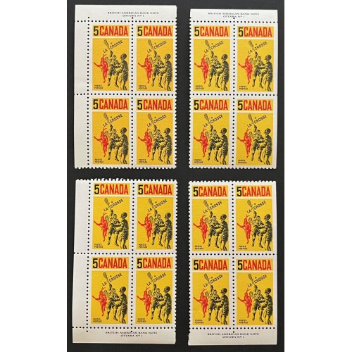 Canada 483 Plate Blocks Matched Set VF MNH