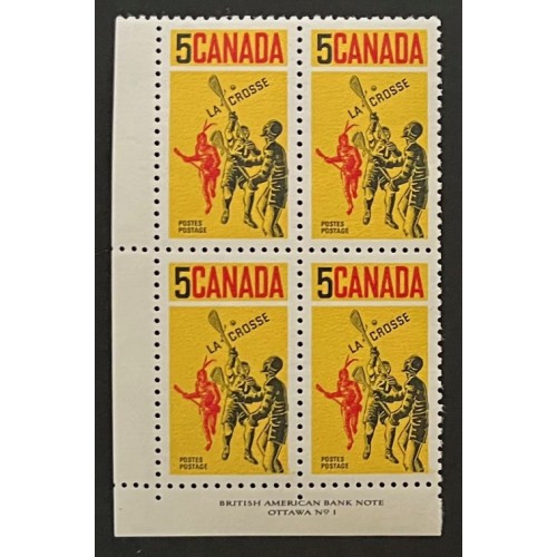 Canada 483 Plate Block LL No. 1 VF MNH