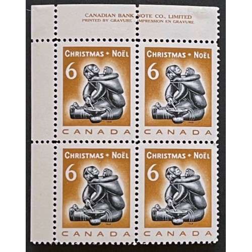 Canada 489 Plate Block UL VF MNH