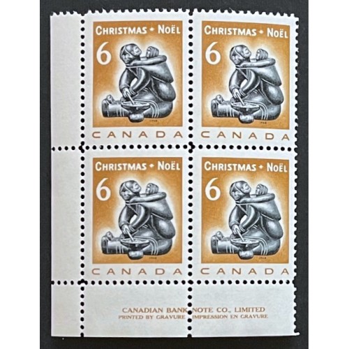Canada 489 Plate Block LL VF MNH